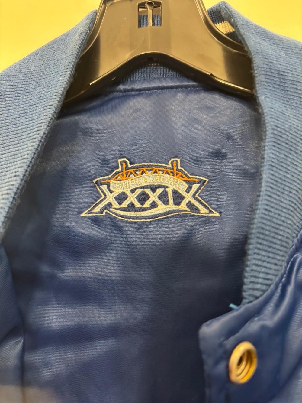 NFL For Her Super Bowl XXIX Women’s Satin Varsity Jacket Size M - #A06 - Picture 2 of 8